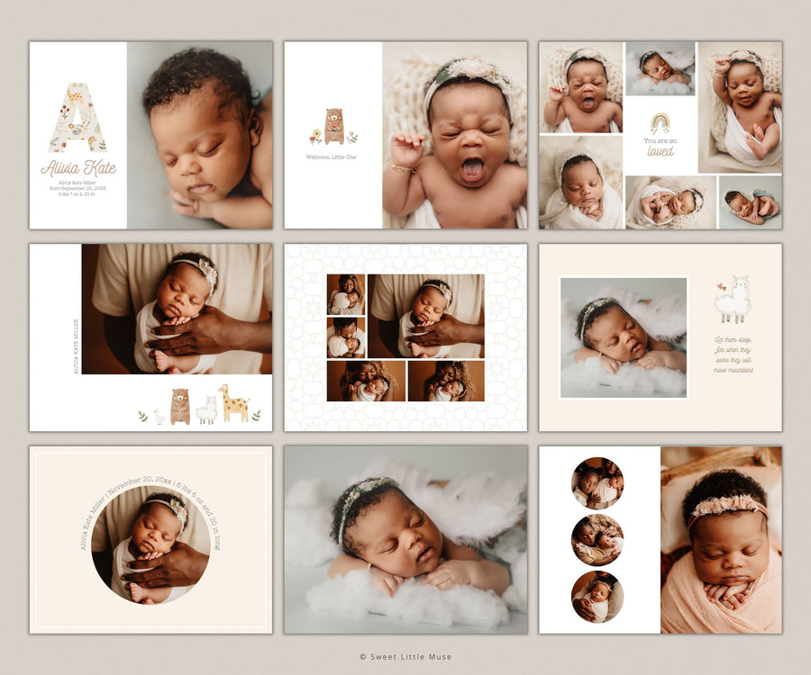 Baby Album Template for Canva - SLM31
