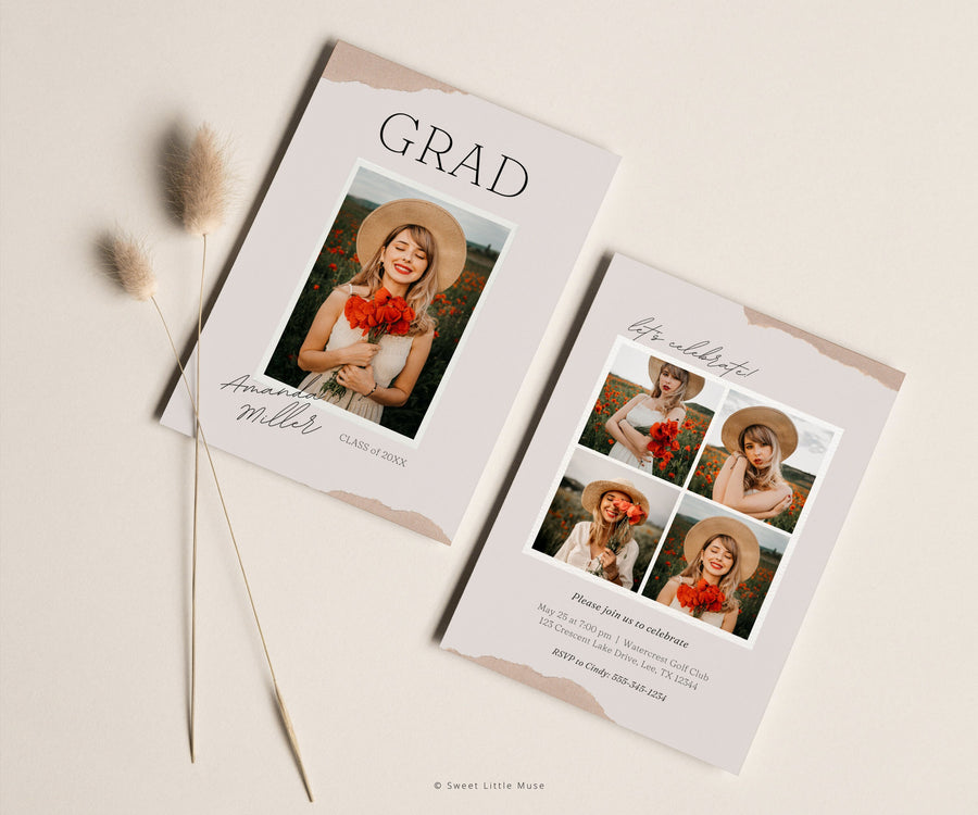 Senior Graduation Card Template Canva - SLM35