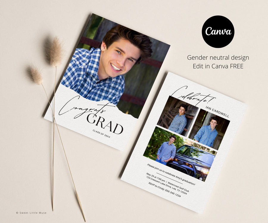 Senior Graduation Card Template - SLM39 – Birdesign senior-graduation-card-template-slm39-birdesign