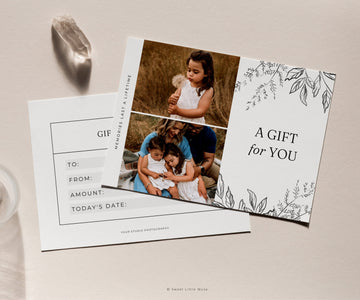 Photographer Gift Certificate Canva Template - SLM34