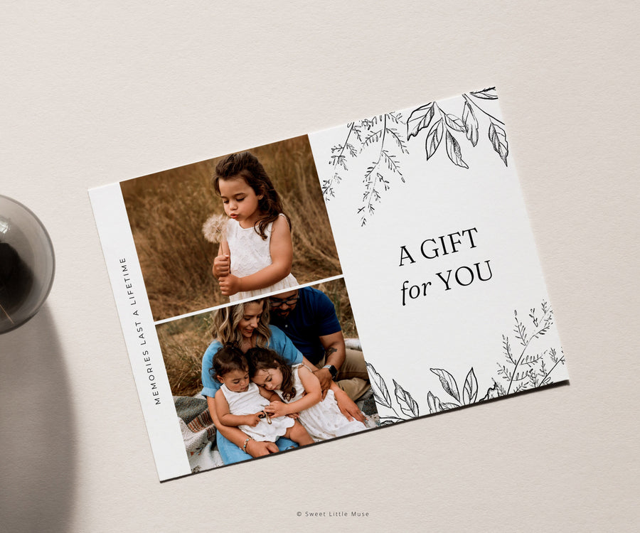 Photographer Gift Certificate Canva Template - SLM34