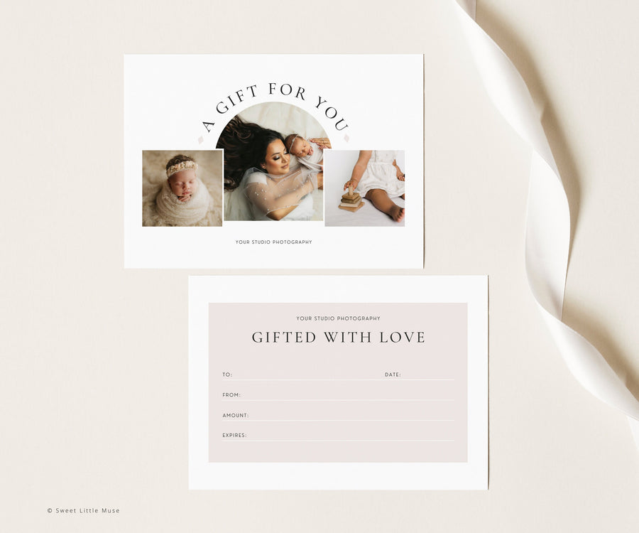 Photographer Gift Certificate Canva Template - SLM54