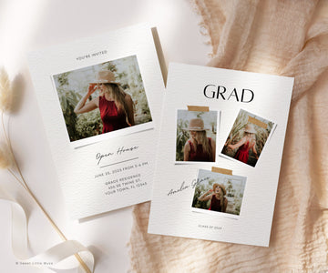 Minimalist Senior Graduation Card Template - SLM47