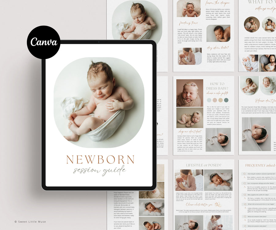Newborn Session Guide for Canva - SLM63