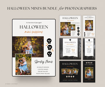 Halloween Mini Session Templates for Photographers - SLM52