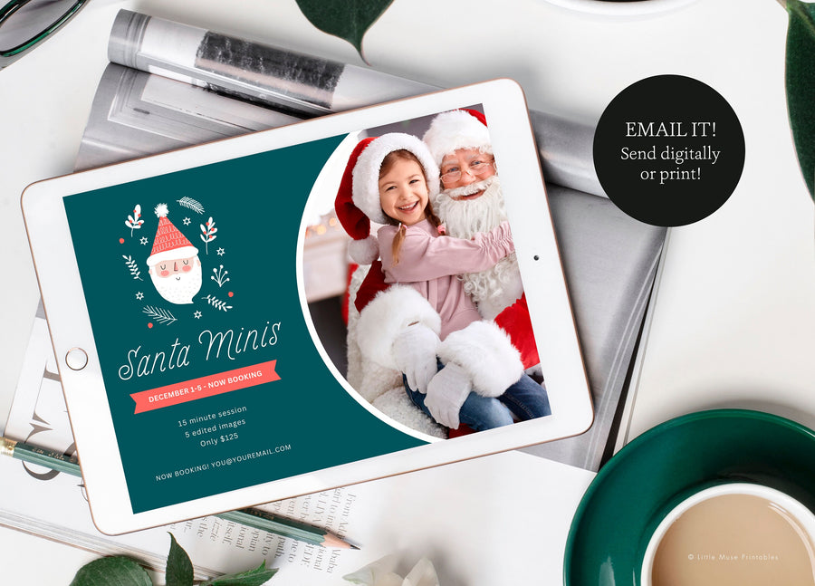 Santa Mini Session Template for Photographers - SLM24