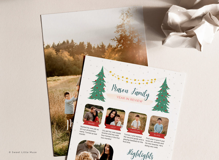 Year in Review Card Template for Canva - SLM27