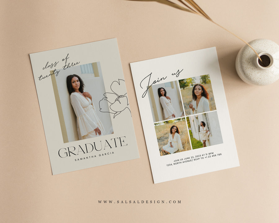 Graduation Announcement (5x7) Card - G399