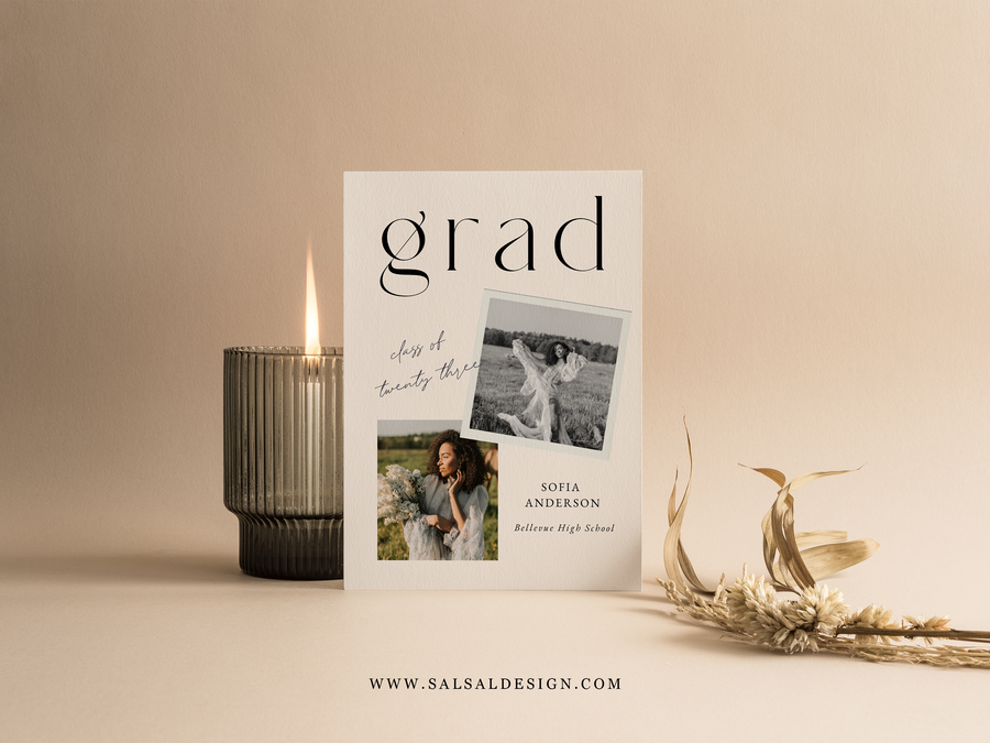 Graduation Announcement (5x7) Card - G381