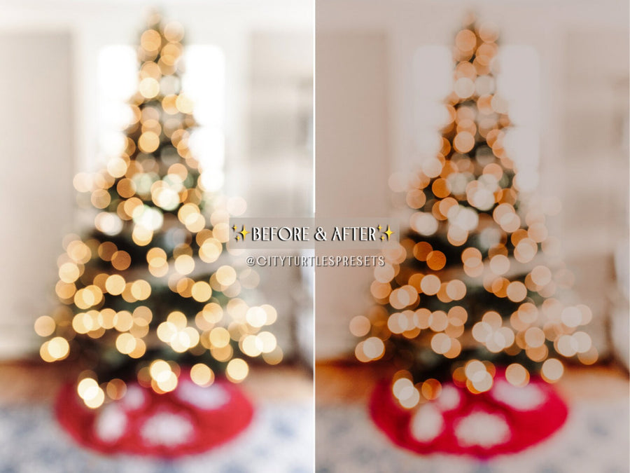 Moody Warm Christmas Holiday Lightroom Presets