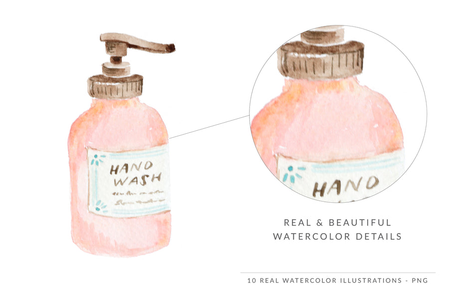 Watercolor Illustrations Pack - Covid-19