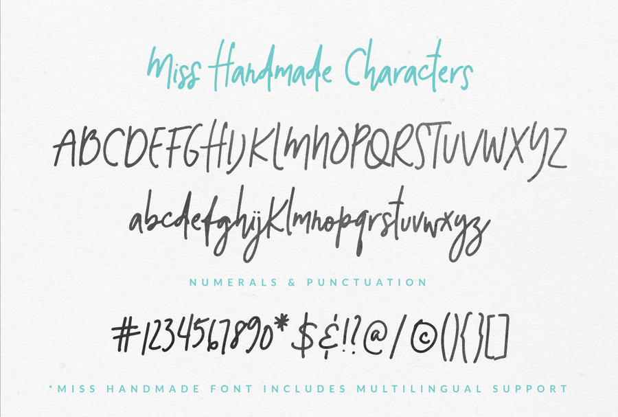 Miss Handmade Script Font