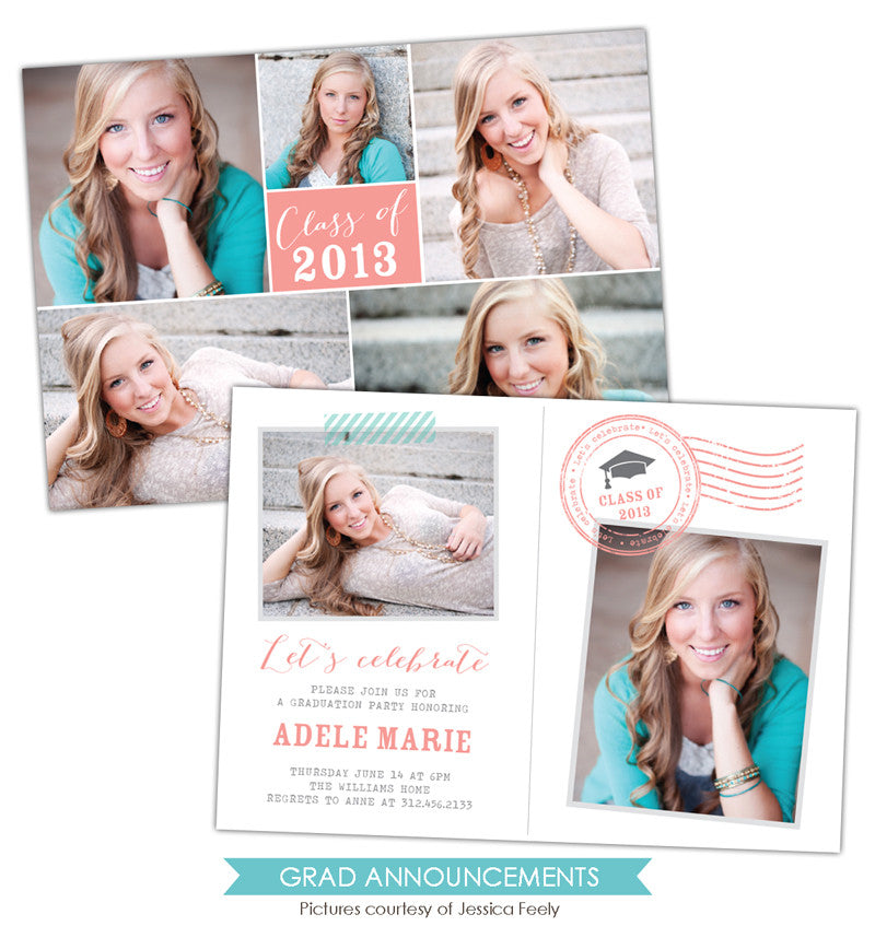 Grad announcement | Grad postcard