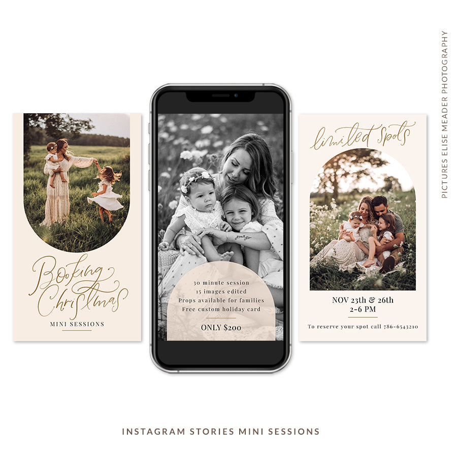 Instagram Stories Mini Sessions | Boho Christmas