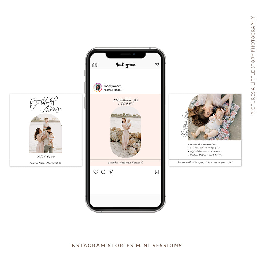Instagram Posts Mini Sessions  | Outdoors Minis