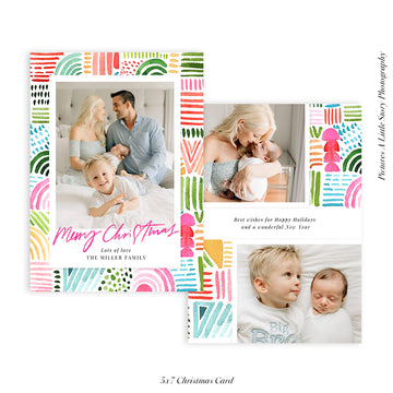 Christmas Photocard Template | All is Bright