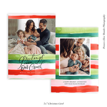 Christmas Photocard Template | Stay Home