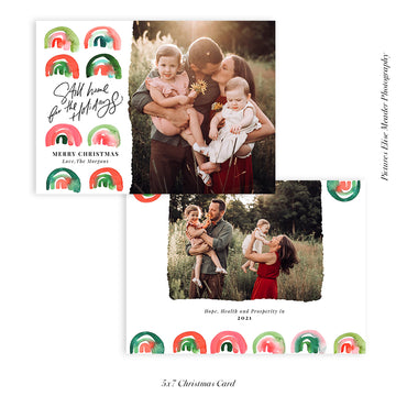 Christmas Photocard Template | Home for the Holidays