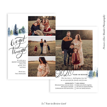 Year in Review Photocard Template | We got through