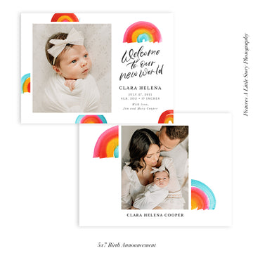 Birth Announcement Photocard | New World