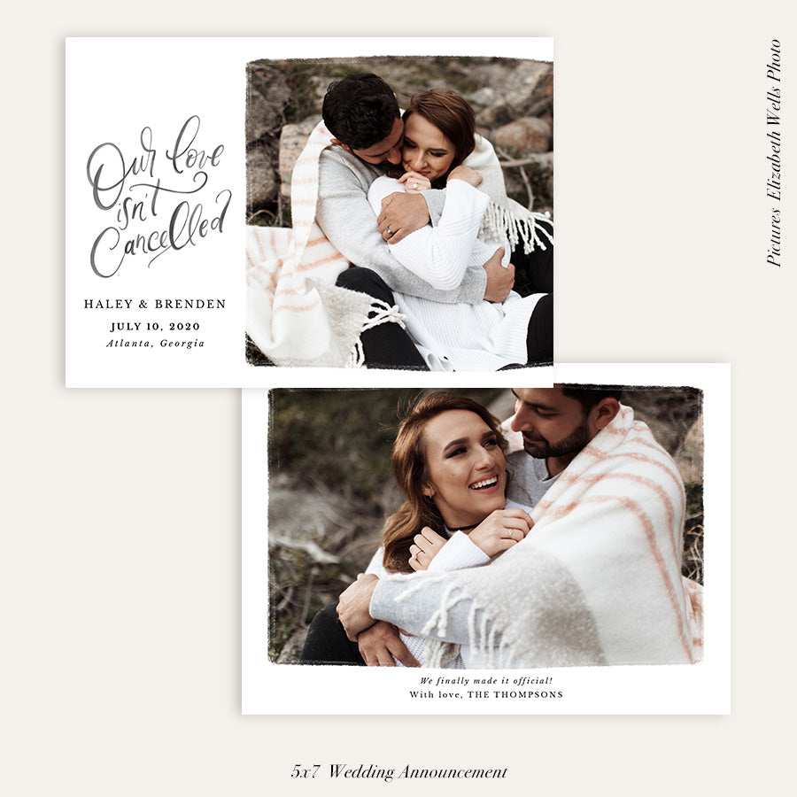 Wedding Announcement Photocard | Our love