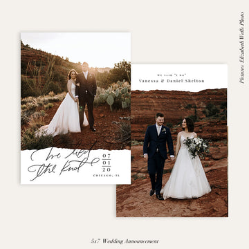 Wedding Announcement Photocard | Newly married