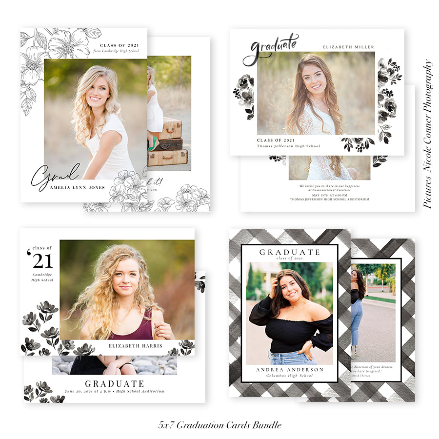 Graduation Senior Announcement Bundle | Classy Celebration Grad