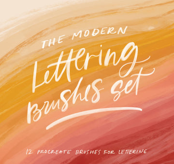 The Modern Lettering Brush Set - For Ipad Pro Lettering