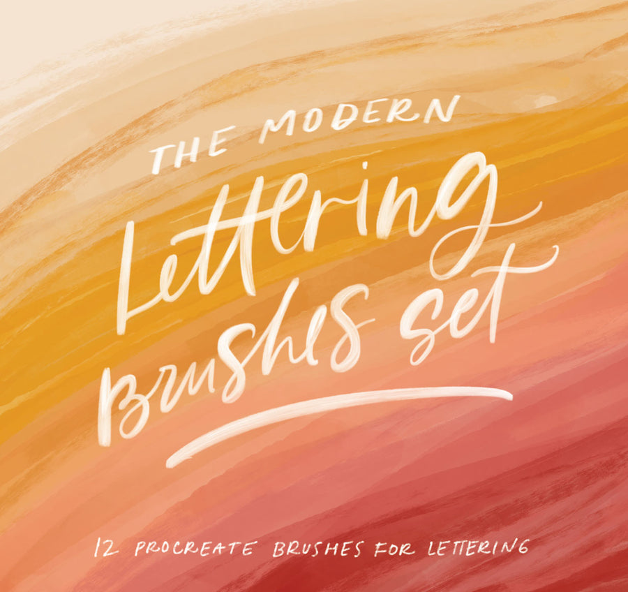 The Modern Lettering Brush Set - For Ipad Pro Lettering