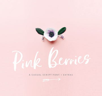 Pink Berries Script font
