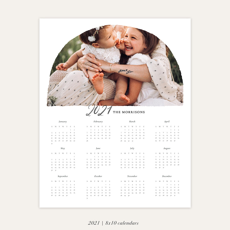 2021 Photo Calendar 8x10 | Family bundle