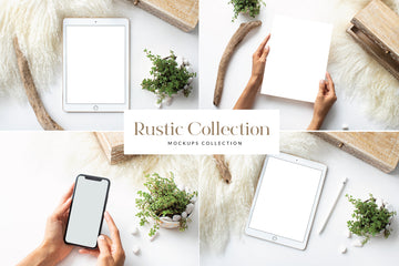 The Rustic Mockups Collection | 15 Stock Images