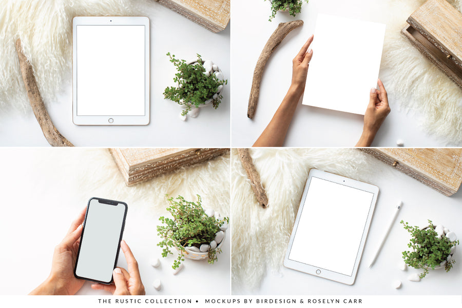 The Rustic Mockups Collection | 15 Stock Images