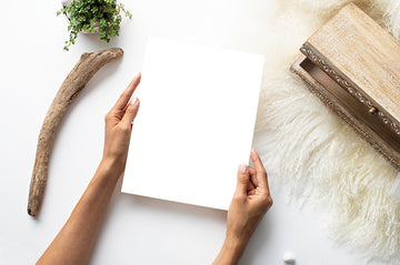 Rustic Mockup Image | 8x10 paper