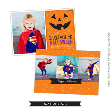 Halloween Photocard Template | Spooktacular