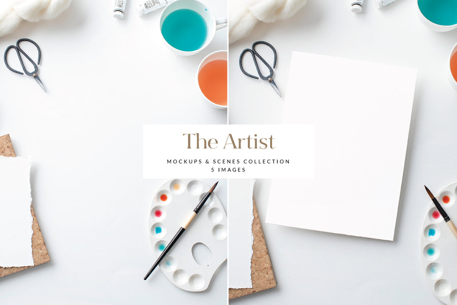 The Artist Mockups Collection | 5 Stock Images