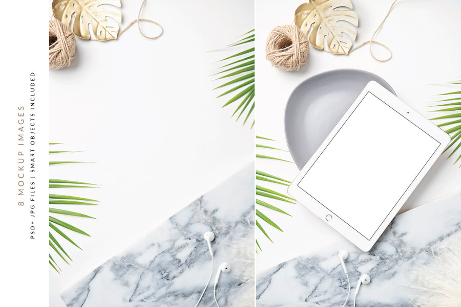 The Tropical Ipad & Iphone Mockups Collection | 8 Stock Images
