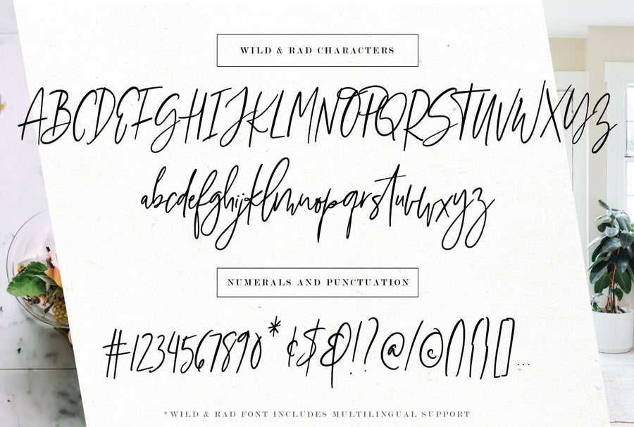 Wild & Rad Handwritten Script Font
