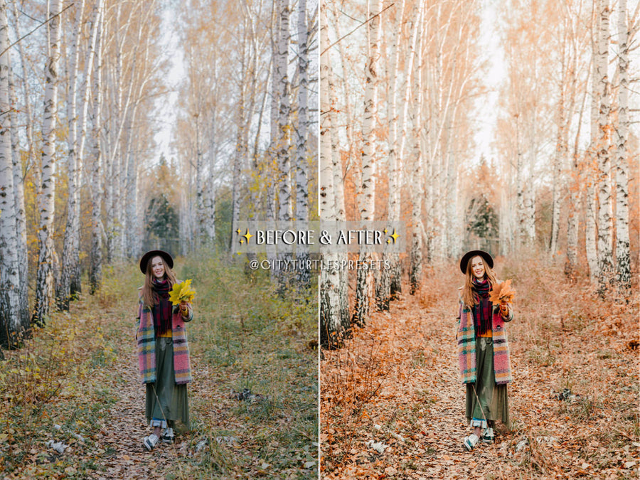 Bright Warm AUTUMN Lifestyle Vibrant Fall Lightroom Presets