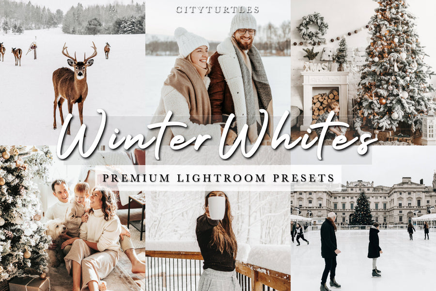 Bright Clean WINTER WHITES Holiday Lightroom Presets
