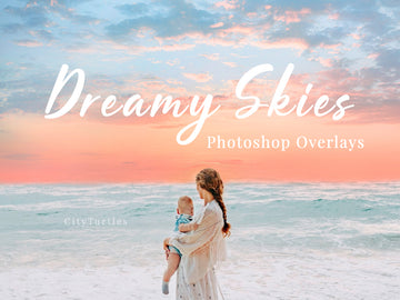 30 Dreamy Pastel Sky Photography Overlays