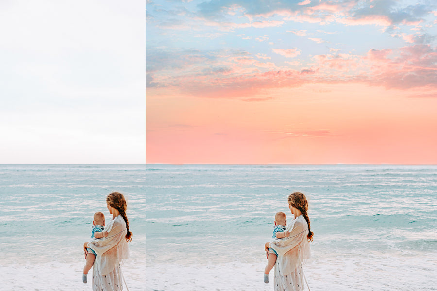 30 Dreamy Pastel Sky Photography Overlays