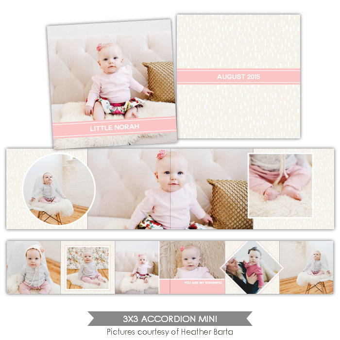 Neutral accordion mini 3x3 | Sweet palette