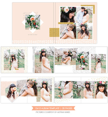 Romantic Garden |  12x12 Album template