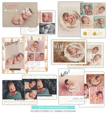 Birth Announcements bundle | Little surprises