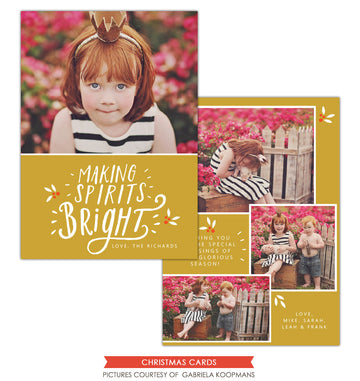 Christmas Photocard Template | Making Spirits Bright