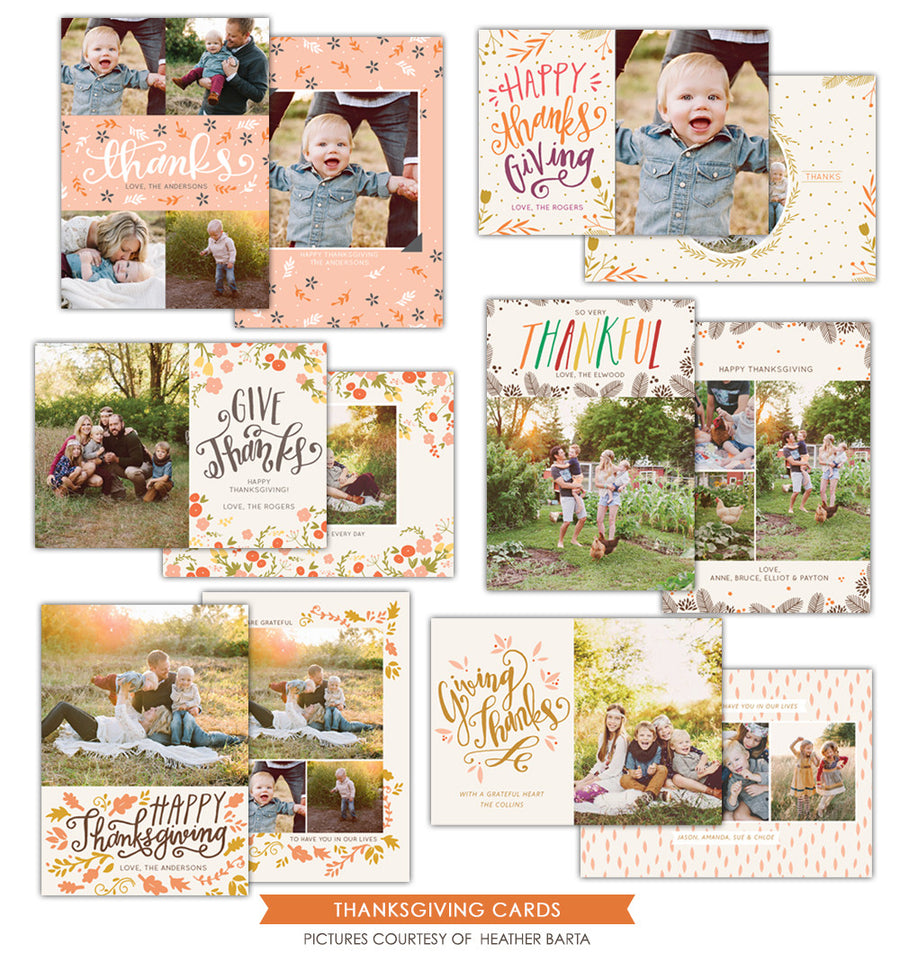 Thanksgiving Cards Bundle | Giving thanks