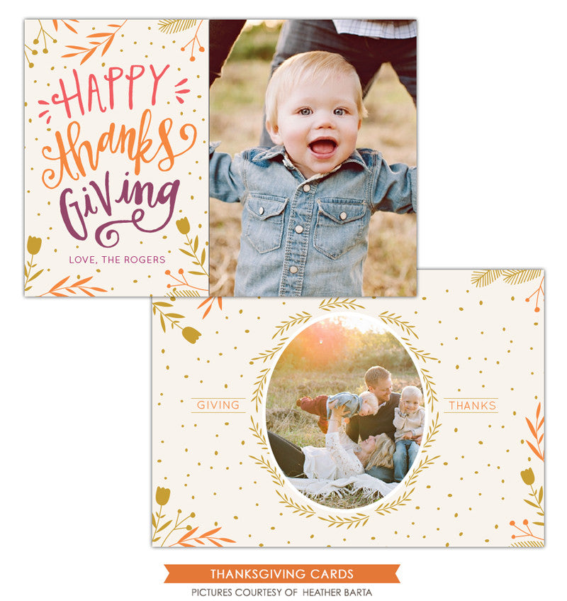 Thanksgiving Card Template | Happy thanks