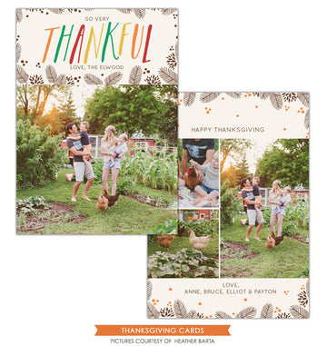 Thanksgiving Card Template | Thankful