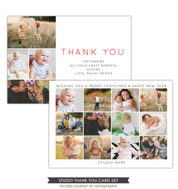 Studio Thank you Card & Newsletter | Holiday Thanks
